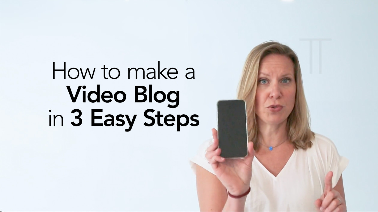 How to Create a Video Blog in 3 Easy Steps | TRAINOR
