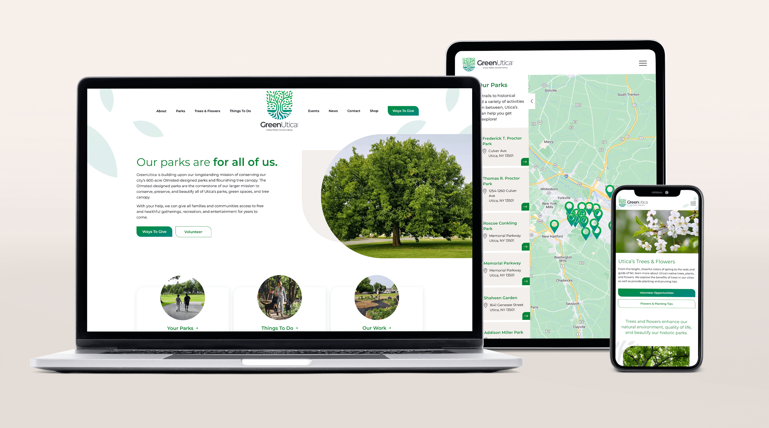 GreenUtica Website
